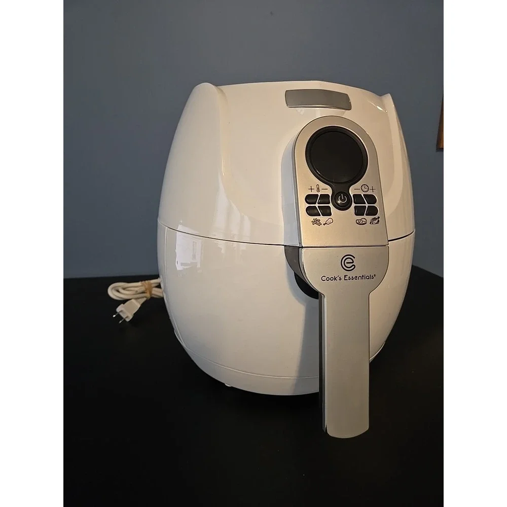 Cook's Essentials CM15901 3-Quart Digital Air Fryer 1500 Watt‎ White READ!!!